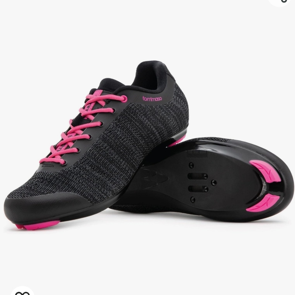 Tommaso Cycling Spin Shoes Sz EU41 Pink Black